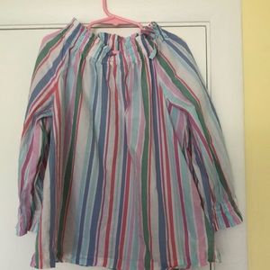 Crewcuts blouse multicolored stripe sz10